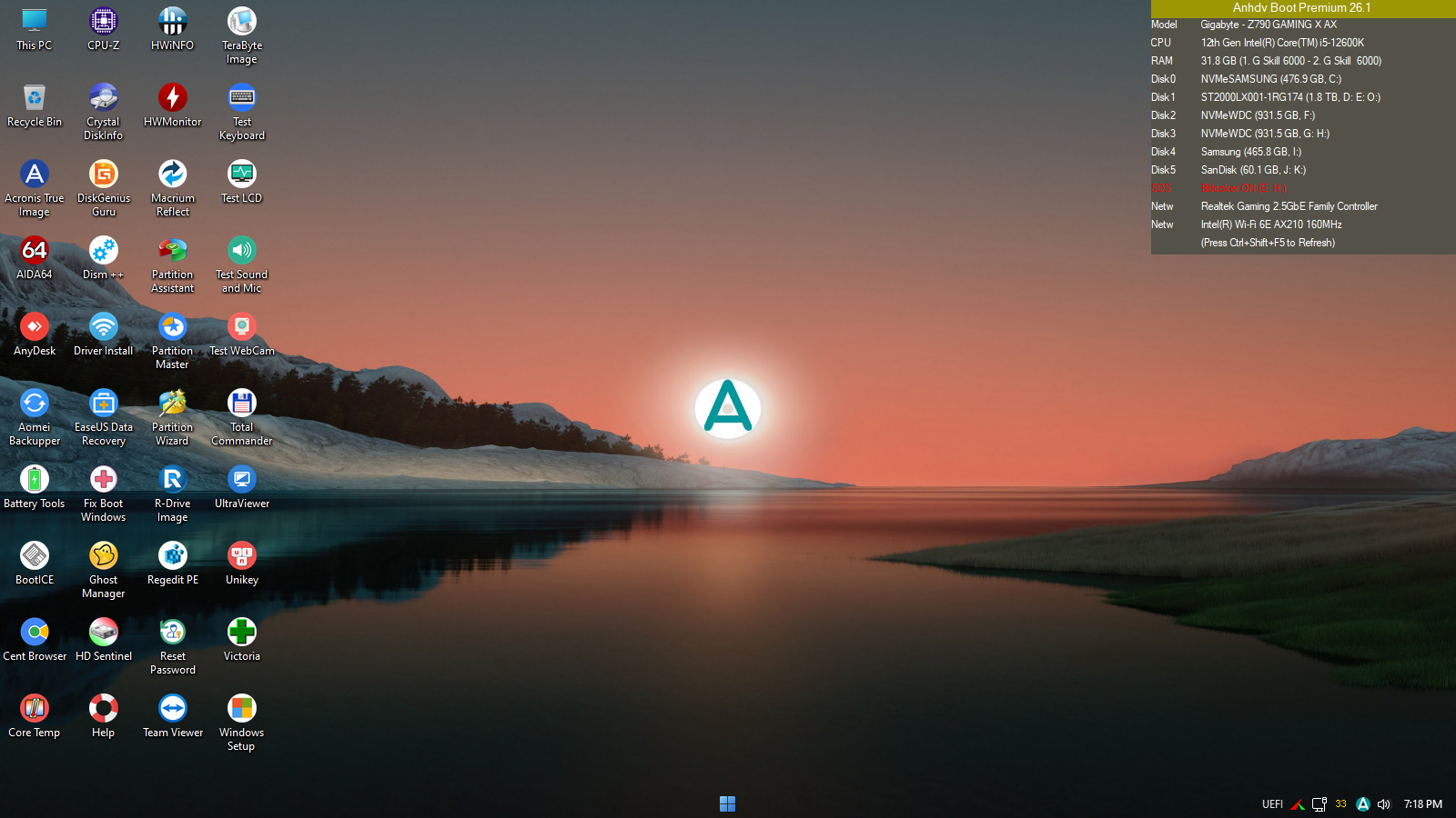 Desktop win11PE anhdvboot premium