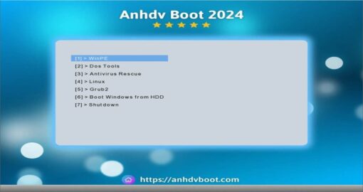 Menu Grub4dos Anhdv Boot 2024 New